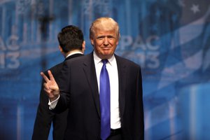 File - Donald Trump speaking at the 2013 Conservative Political Action Conference (CPAC) in National Harbor, Maryland.