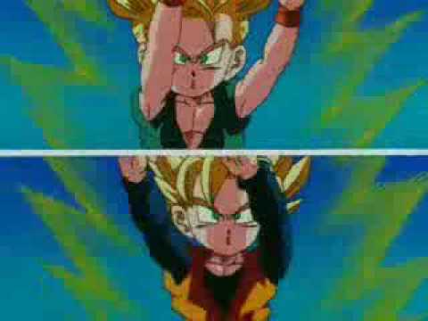 la fusion de goten y trunks en ssj