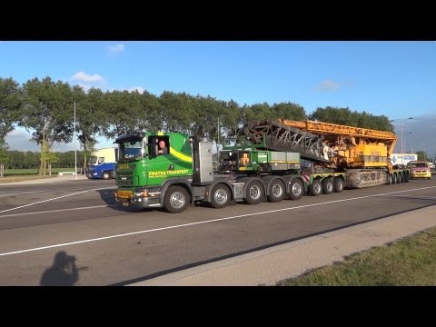 Scania R V8 Zwatra 10x4 Heavy Haulage Truck, Nooteboom Pendel X Trailer