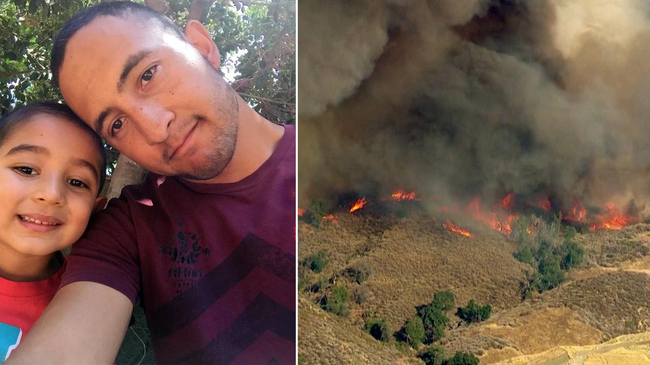 U.S. Forest Service firefighter Sergio Toscanos home was destroyed in the Sand Fire in Santa Clarita.