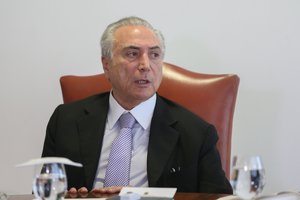 Brazil - The interim president, Michel Temer, meets with ministers to set the government's action in the security of the Olympic Games Rio 2016