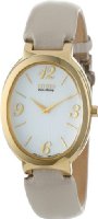 Citizen Women's Eco-Drive Gold-Tone Stainless Steel Case with Leather Strap Watch