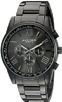 Akribos XXIV Men's AK736BK Ultimate Swiss Multifunction Black Stainless Steel Bracelet Watch