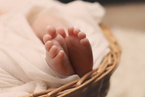 Newborn baby feet