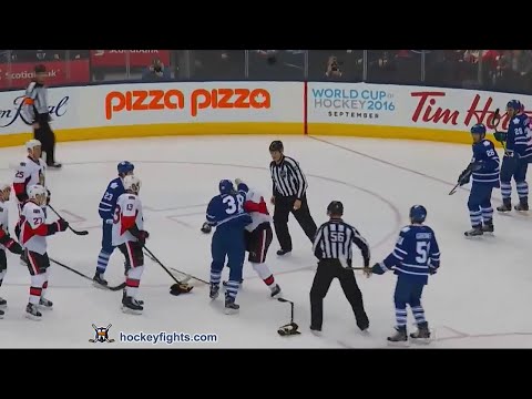 Dion Phaneuf vs Colin Greening Mar 5, 2016