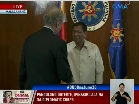 GMA: Pangulong Duterte, ipinakikilala na sa diplomatic corps