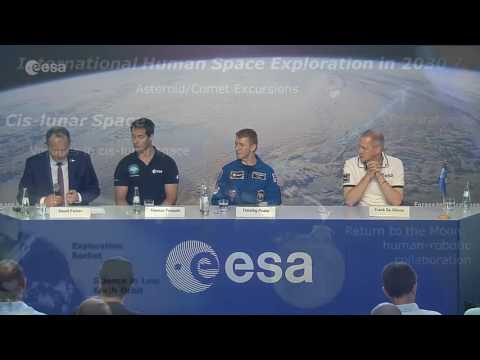 Tim’s first news conference back on Earth