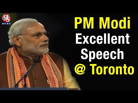 PM Modi excellent speech at Indo-Canadians meet in Toronto (16-04-2015)