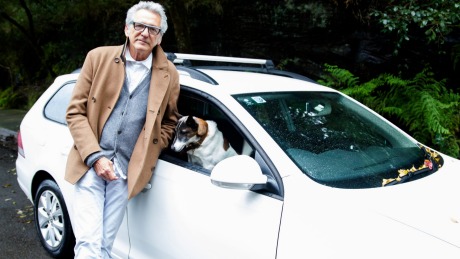 Gary Heery with his Volkswagen Golf wagon.