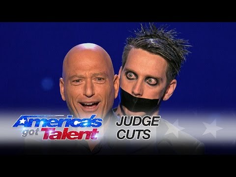 Tape Face: Strange Mime Uses Howie Mandel in Musical Act - America's Got Talent 2016