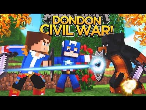 TEAM DONDON CIVIL WAR!!! - Minecraft - Little Donny Adventures.