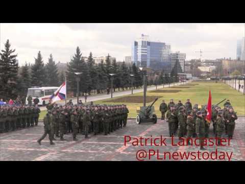 Parade for anniversary of the First Army Corps Donetsk People's Republic