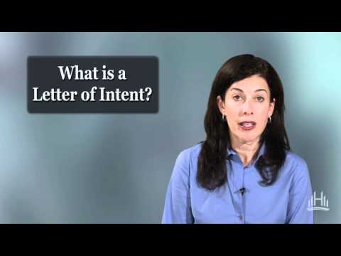 Business Law: What is a Letter of Intent?