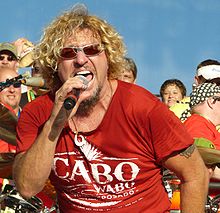 Sammy Hagar live at the Moondance Jam on July 10, 2008. Photo by Matt Becker