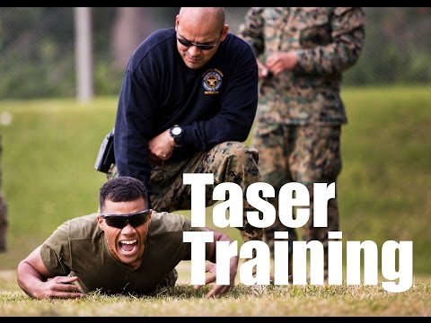 Marine Police Officers Train with Tasers