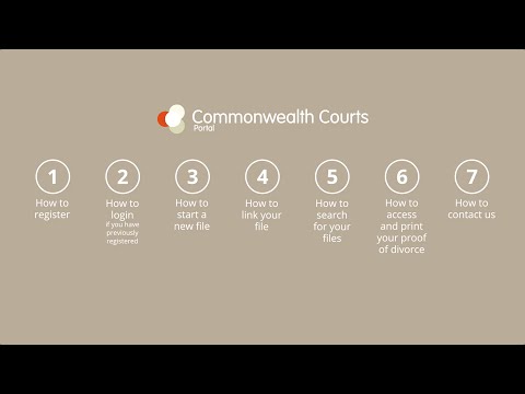 eFiling your family law matter in the Commonwealth Courts Portal