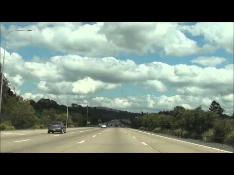 Driving to Brisbane from the Gold Coast, Queensland, Australia