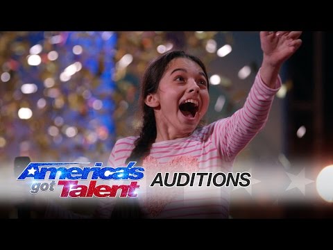 Laura Bretan: 13-Year-Old Opera Singer Gets the Golden Buzzer - America's Got Talent 2016 Auditions