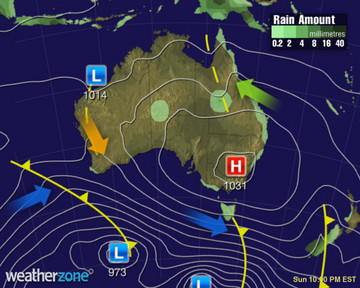 Todays Synoptic weather chart