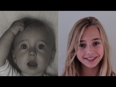 Portrait of Lotte, 0 to 13 years in 3 ½ minutes.