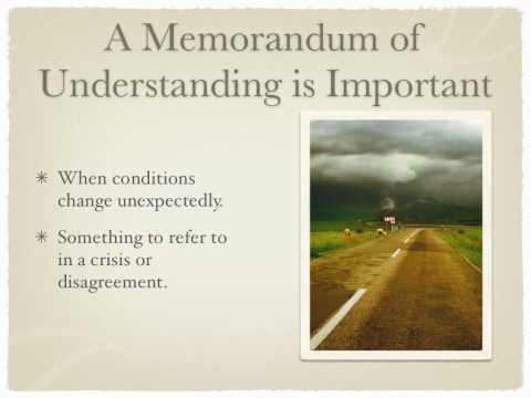 Why a Memorandum of Understanding is Critical to Your Project's Success