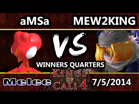 KoC 4 - VGBC | aMSa (Yoshi) Vs. P4K EMP | Mew2King (Sheik, Fox) SSBM Winner Quarters - Melee