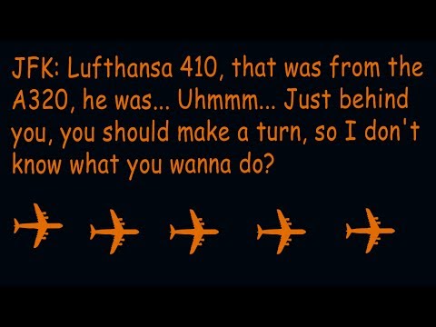 Funny ATC Lufthansa pilot leaves aircraft