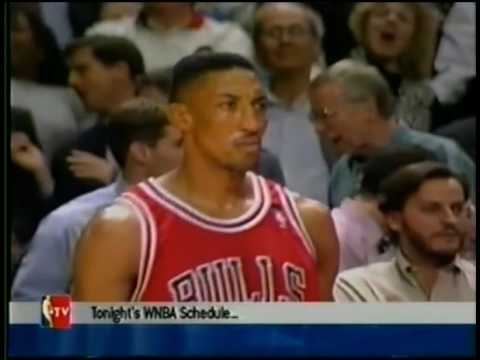 Scottie Pippen's foul on Hubert Davis