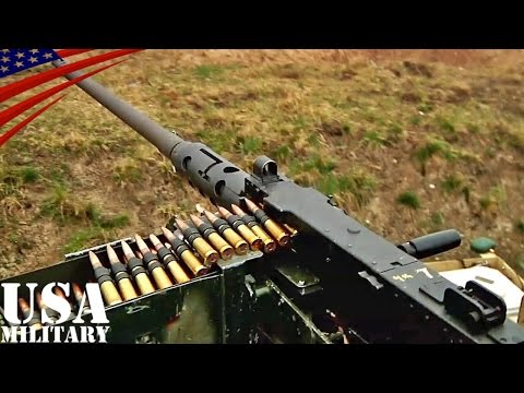 ブローニングM2(12.7mm)重機関銃・射撃訓練 - M2 Browning .50 Caliber Machine Gun Fire