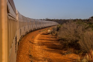 The Indian Pacific on its 4,352 kilometres journey between Sydhey and Perth.

Photo: supplied