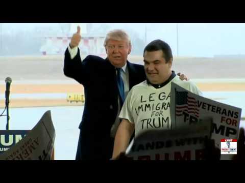 Donald Trump Calls Immigrant Supporter to the Stage in Bloomington