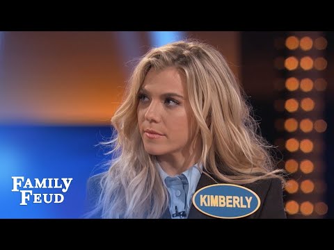 The Band Perry's Kimberly KILLS on Fast Money | Celebrity Family Feud | OUTTAKE