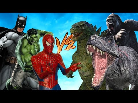 Spiderman Vs Batman Cartoons And Hulk Vs Superman Singing Finger Family Children Nursery Rhymes