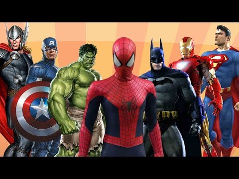 Finger Family Rhymes Spiderman Batman Hulk Superman Cartoons | Children Nursery Rhymes Collection