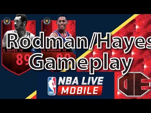 NBA Live Mobile Legends Dennis Rodman and Elvin Hayes Gameplay!