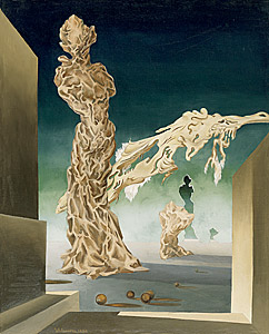 Image: James Gleeson 'The attitude of lightning towards a lady mountain' 1939 oil on canvas The Agapitos/Wilson Collection, Sydney © James Gleeson