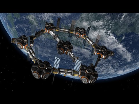 Giant Hexagon Fuel Station - Kerbal Space Program