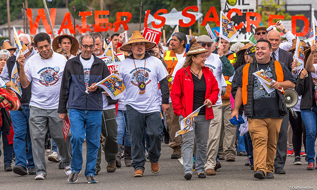 Solidarity with Quinault Nation in Hoquiam, Washington on July 8, 2016. Photo by John Duffy / Flickr.