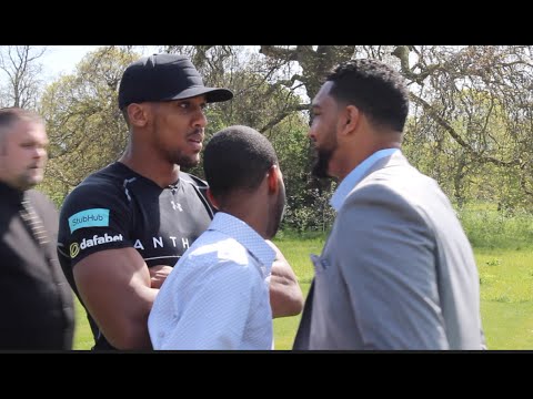 HEATED WORDS EXCHANGED !! - ANTHONY JOSHUA v DOMINIC BREAZEALE SEPERATED DURING HEAD TO HEAD