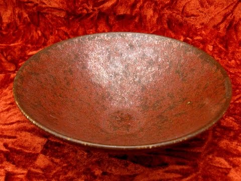 Southern Song red copper glazed bowl 南宋紅銅釉斗笠碗