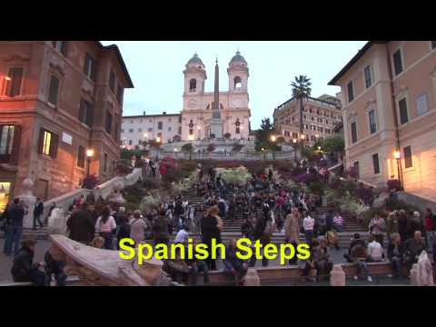 Rome walking tour -- travel video