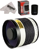 Opteka 500mm / 1000mm f/6.3 Telephoto Mirror Lens for Canon EOS 70D, 60D, 60Da, 50D, 1Ds, 7D, 6D, 5D, 5DS, Rebel T6s, T6i, T5i, T5, T4i, T3i, T3, T2i and SL1 Digital SLR Cameras