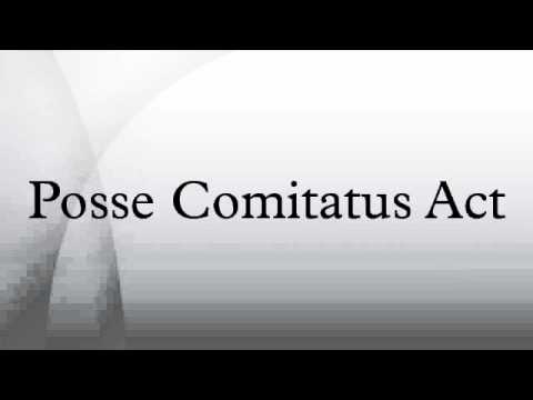 Posse Comitatus Act