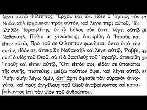 Koine Greek - John 1 (incl. markers)