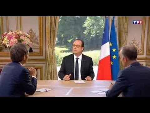 François Hollande ridicule face à deux journalistes sur le succès du Front National - TF1