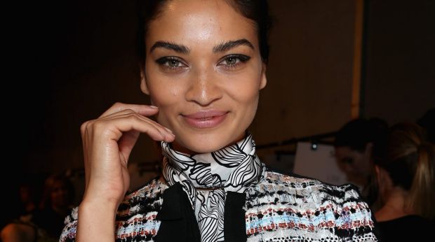 SYDNEY, AUSTRALIA - MAY 20:  Shanina Shaik poses backstage ahead of the Oscar de la Renta show, presented by Etihad Airways, at Mercedes-Benz Fashion Week Resort 17 Collections at Carriageworks on May 20, 2016 in Sydney, Australia.  (Photo by Lisa Maree Williams/Getty Images)