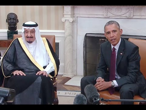 The President Meets with the King of Saudi Arabia