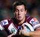 Big chance: Jack Littlejohn during his playing days with the Sea Eagles.