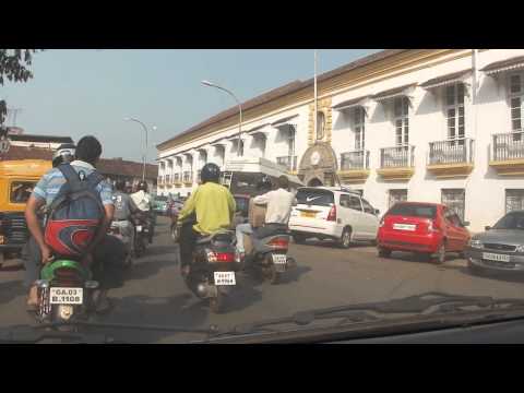 Taxi ride around Panjim Panaji Goa India