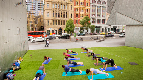 recreation activity at city square